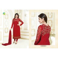 Red Kaseesh Prachi 2676 Party Wear Straight Shalwar kameez